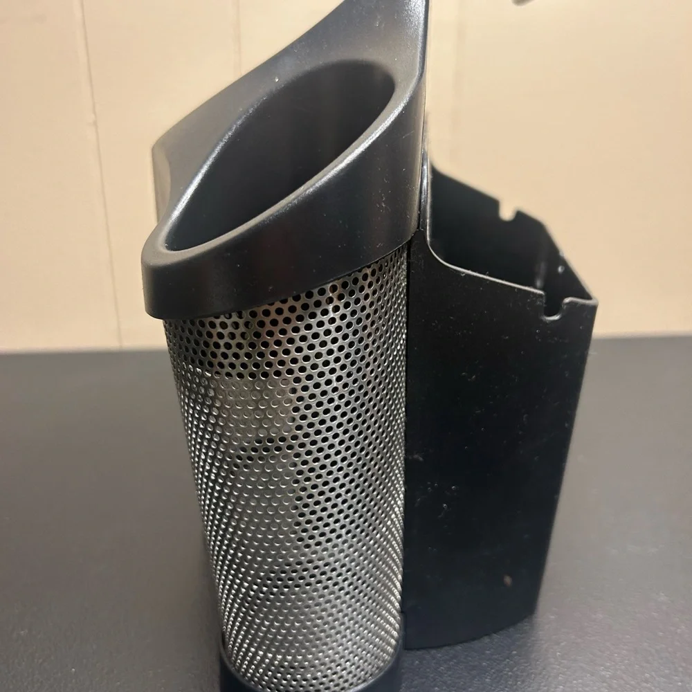 polder styling station - hair tools holder - black / silver